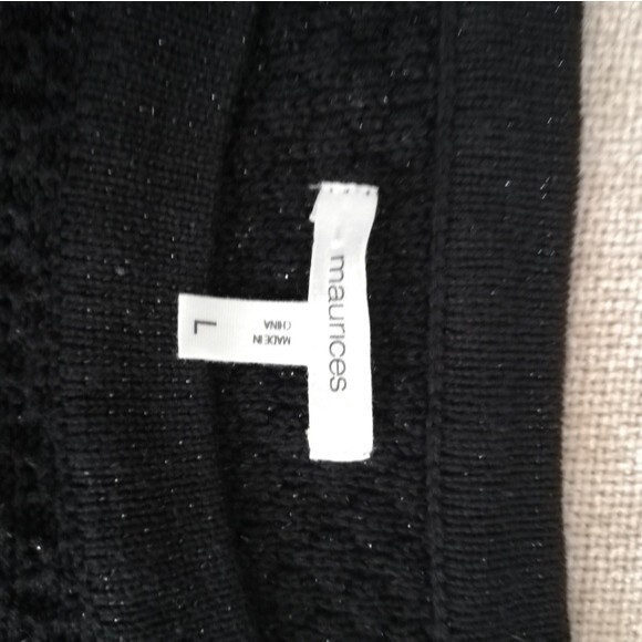 Maurice Black Glitter Sweater with Arm Key Holes - Picture 4 of 4